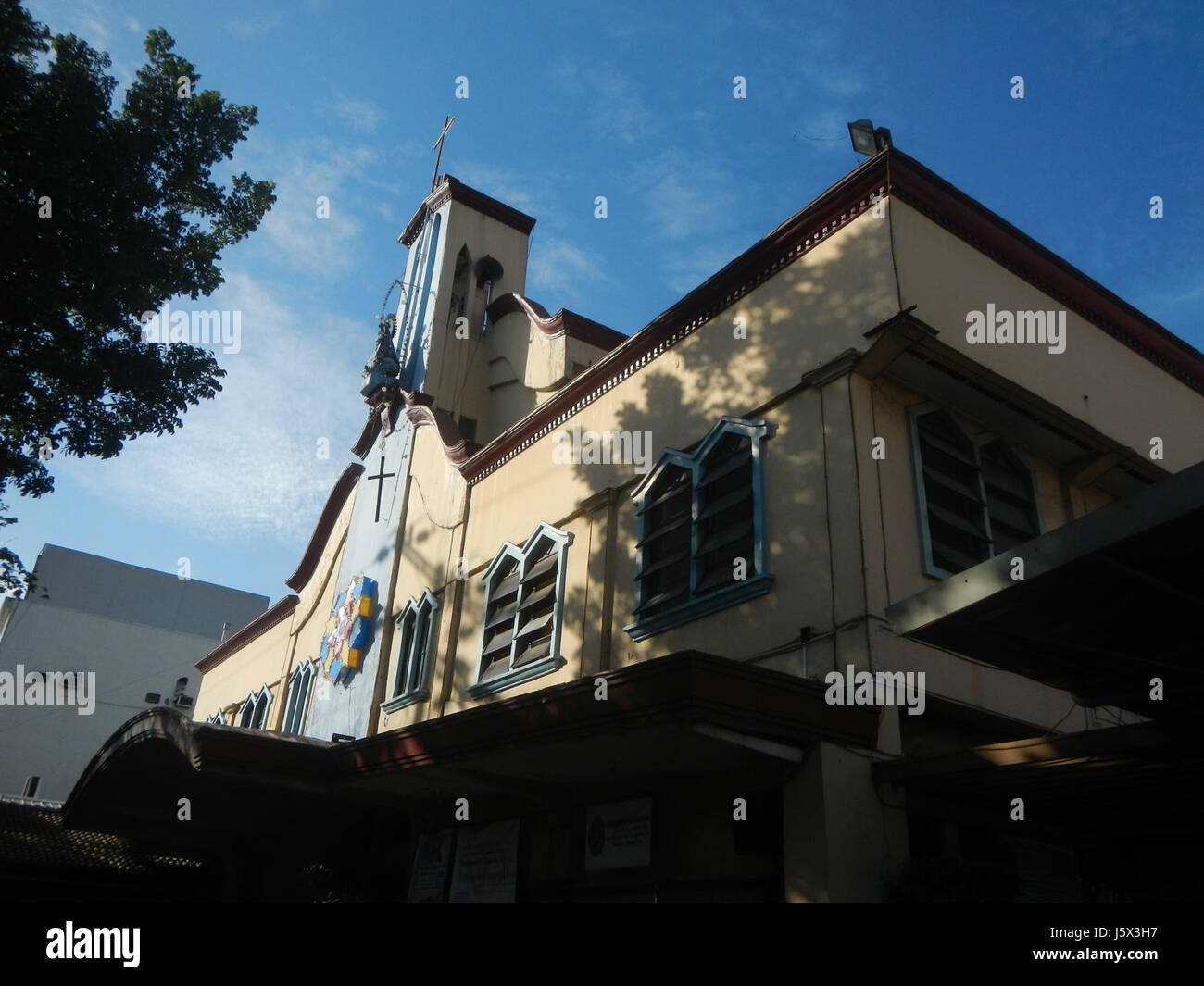 0278 Pasig Kirche Santo Rosario de Barangay Rosario Ortigas Avenue Extension 02 Stockfoto