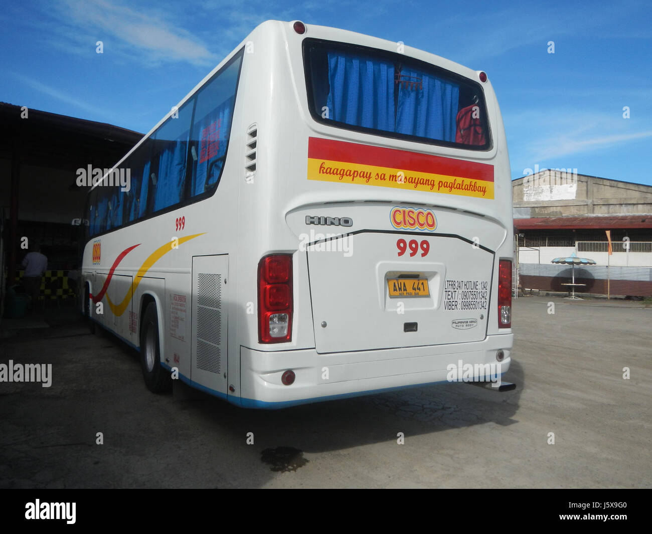 03100 fünf Sterne und Cisco Busse in Bushaltestelle San Miguel Bulacan 10 Stockfoto
