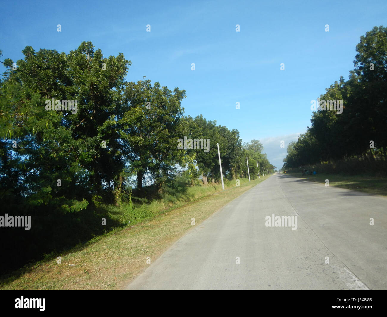 04776 Paddy Felder Salapungan Straßen Magumbali an Pampanga 20 Stockfoto