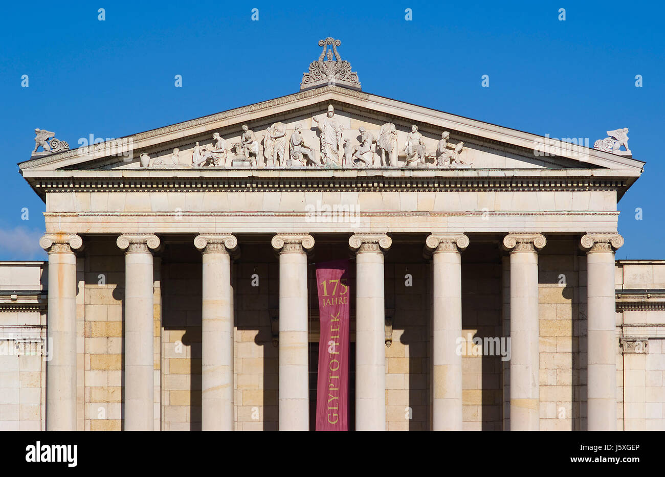 Kunsthistorische Stadt Gebäude historische Tempel antiken Säulen Sehenswürdigkeiten in München Stockfoto