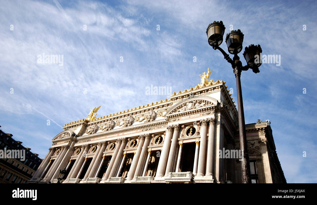 historische Oper sightseeing Paris Firmament Himmel Gebäude Würmer Auge Stockfoto