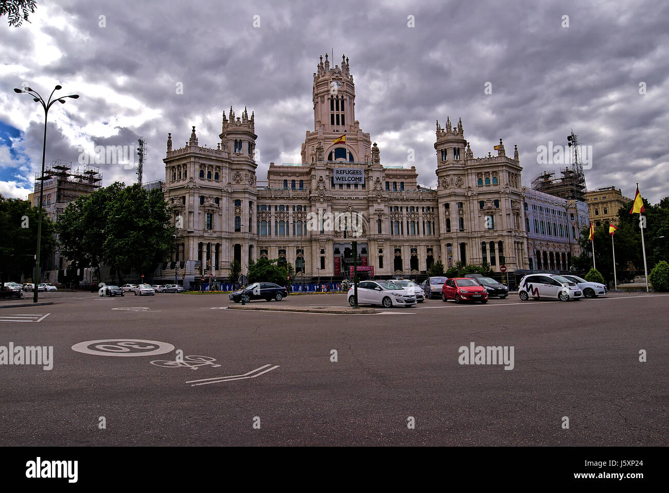 Straßenfotografie in Madrid Stockfoto