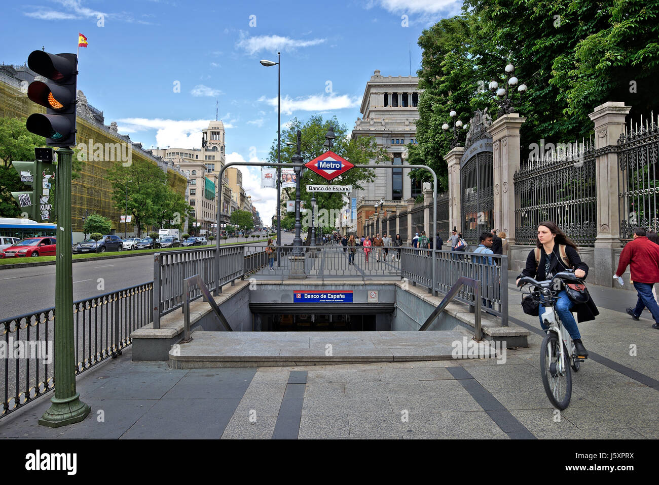 Straßenfotografie in Madrid Stockfoto