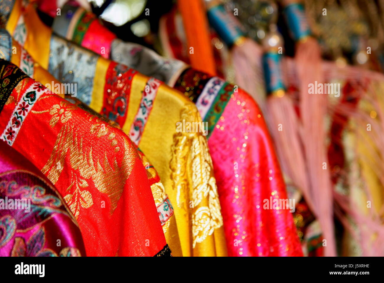 Asia asiatische Japan Schneider Kimono Outfit Kleidung China gewinnen Asien Stockfoto