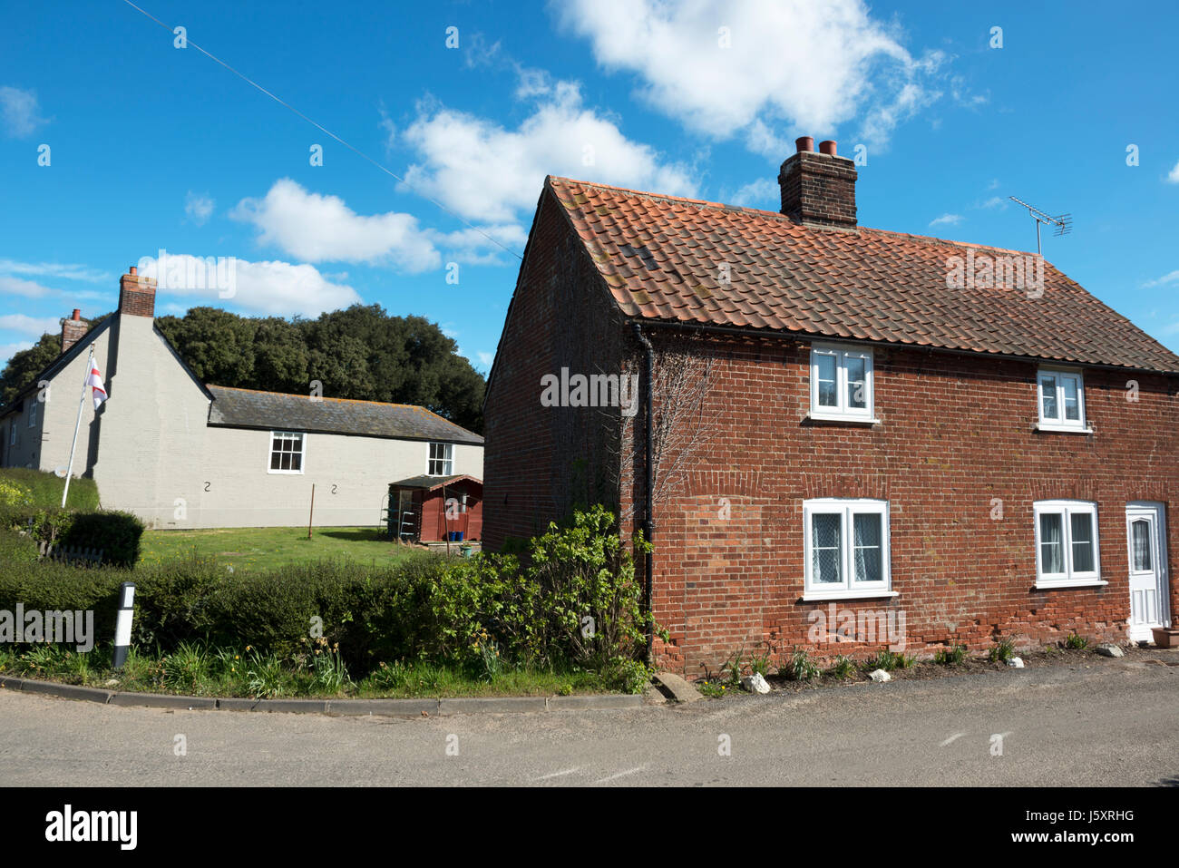 Wohnimmobilien Bawdsey Suffolk UK Stockfoto