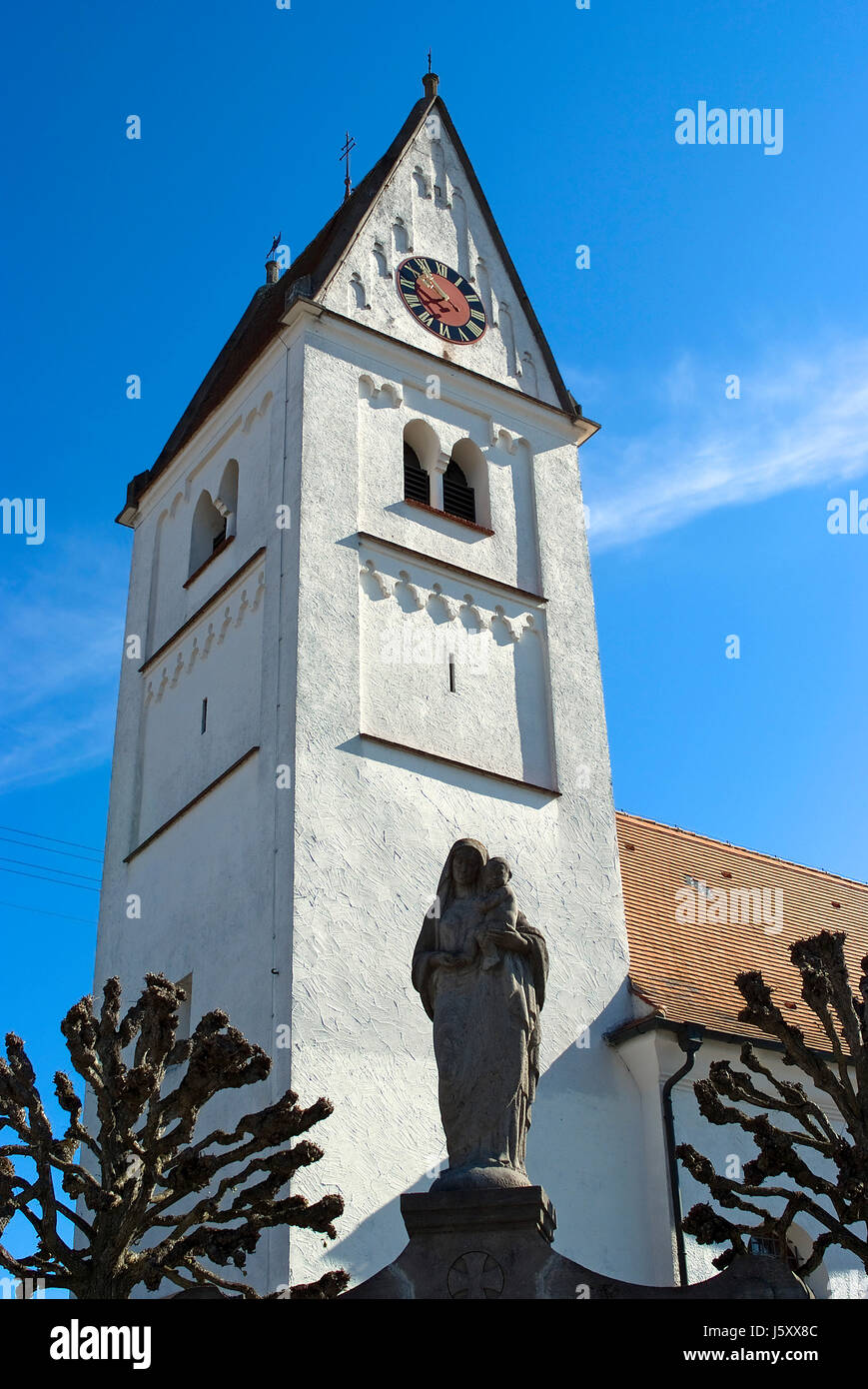 Kirche Bayern Kirchturm katholische historische Kapelle Bayern Kirchturm Stockfoto