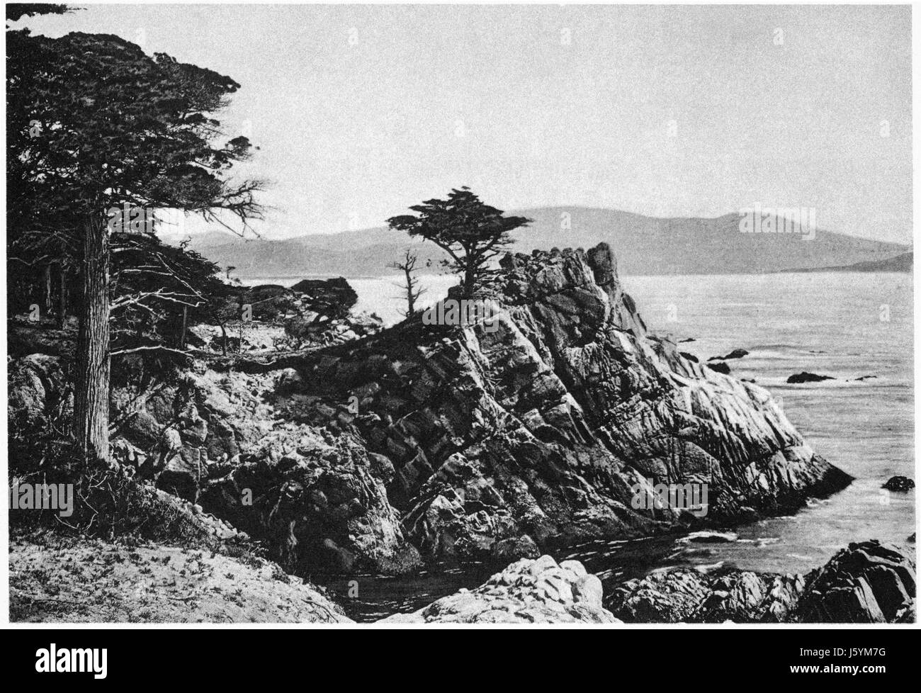 Punkt in der Mitte, 18 Mile Drive, Monterey, USA, Kalifornien, Photogravure, Denison News Co., 1903 Stockfoto