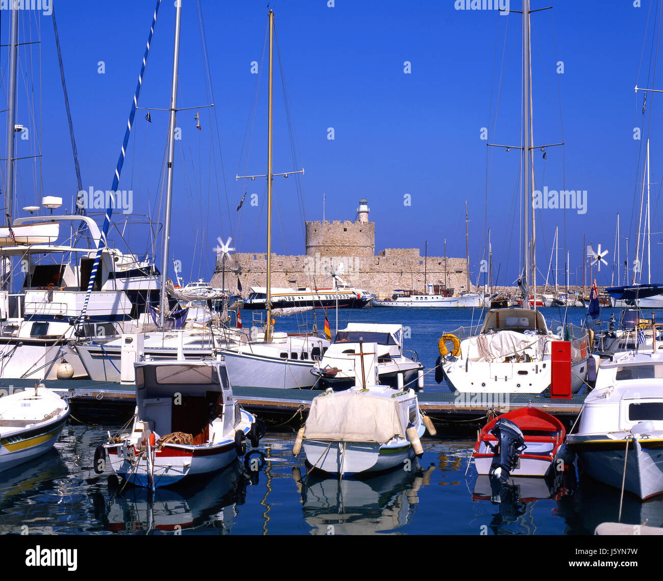 Tourismus Griechenland Yacht blau schöne beauteously schöne Reise Tourismus Griechenland Stockfoto