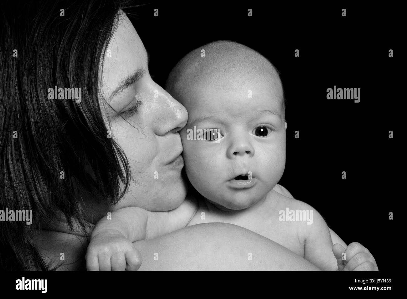 Porträt Baby Liebe Mutter Mutter Ma Mama lieben Mütter verliebt verliebte sich in Stockfoto