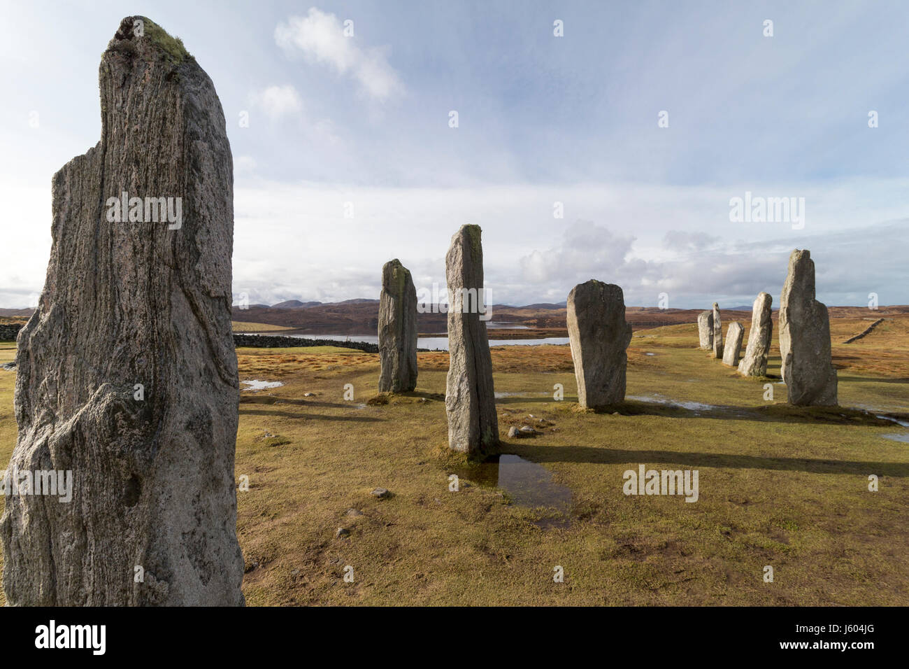 Callanish standing stones Stockfoto