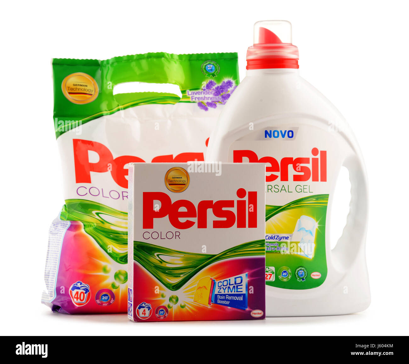 POZNAN, Polen - 24. Juni 2016: Von Henkel im Jahr 1907 eingeführt war  Persil ersten im Handel erhältlichen "selbst aktivierte" Waschmittel. Jetzt  distr Stockfotografie - Alamy