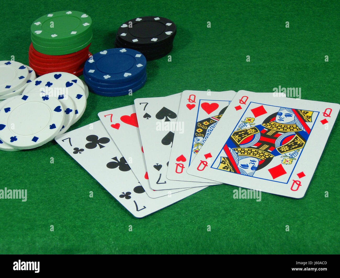 fünf Karten-Pack pack fünf Karten Spiel Zubehör Zubehör Spiel der Stockfoto