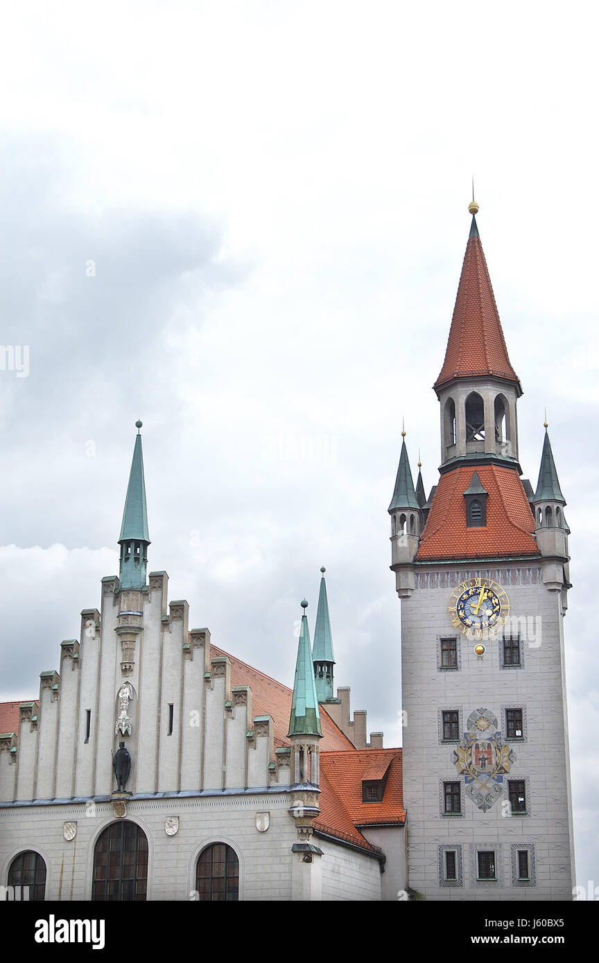 Bayern Museum Rathaus Gemeinde alte historische Sehenswürdigkeiten in München Bayern Stockfoto