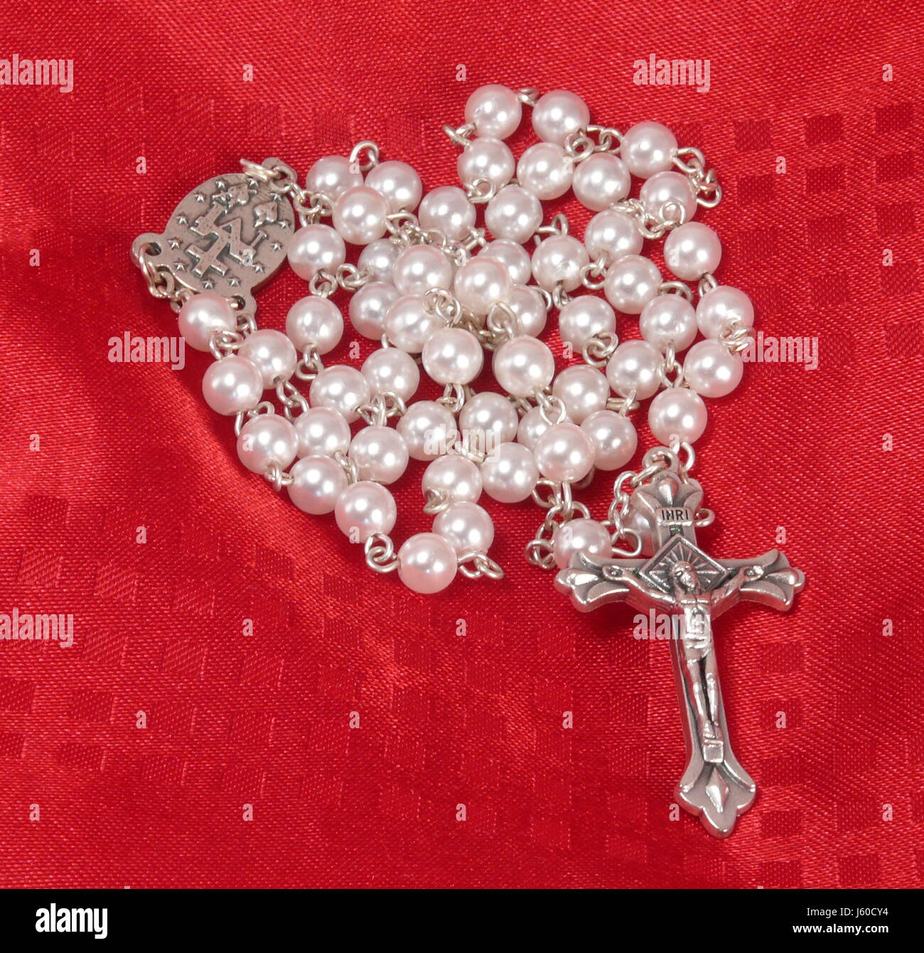 Glauben beten katholische Gebet Rosenkranz Rosenkranz Perlen