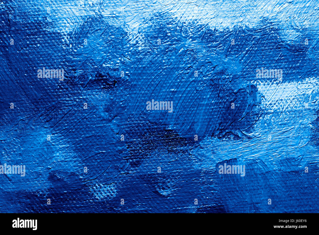 Blau Art Malerei Farbe Tapete Hintergrund Farbe Öl Hintergrundtextur schließen Stockfoto