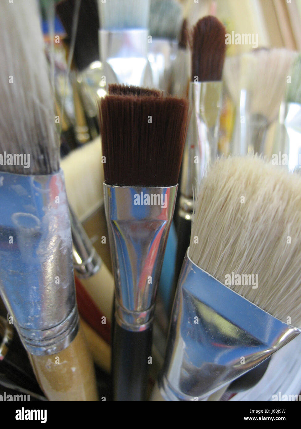 Malerei Künstler Maler Pinsel Pinsel Werkzeug Kunst Malerei Handfarbe Werkzeug Stockfoto