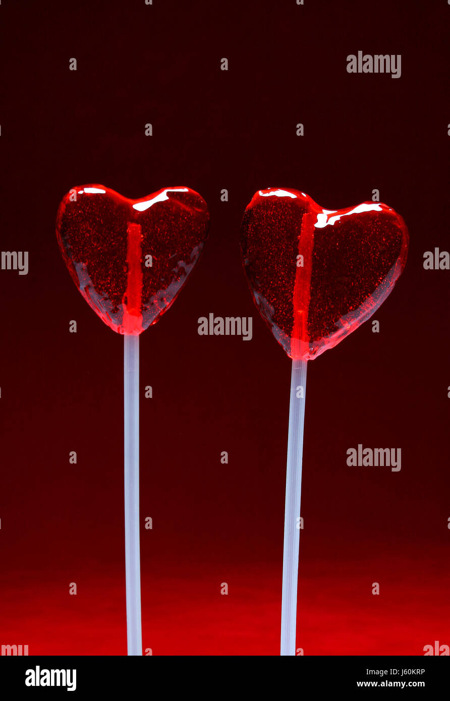 Candy Amor Liebe verliebt verliebte sich in Liebe Valentine paar paar Herzen Objekt süß Stockfoto