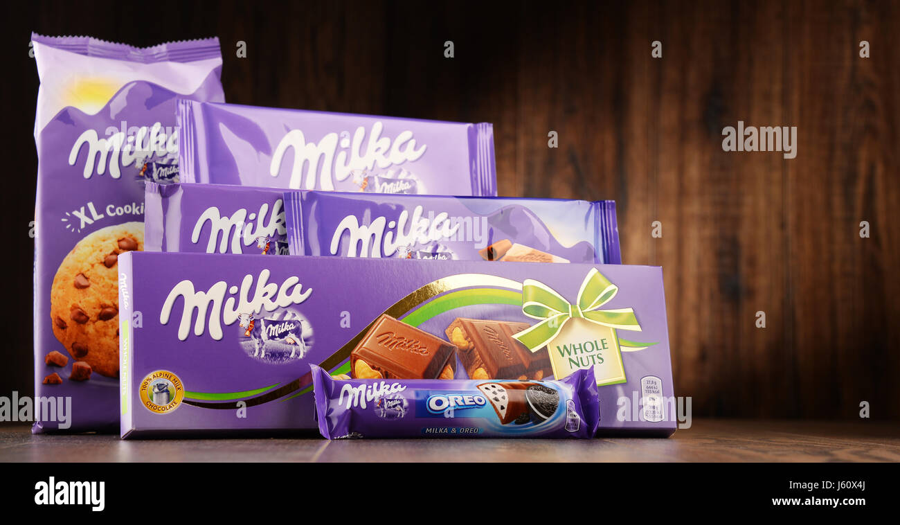 Chocolate Confection Milka Stockfotos und -bilder Kaufen - Alamy
