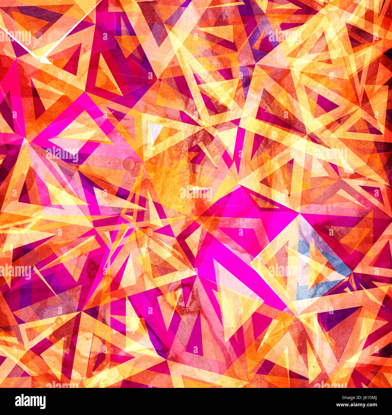 abstrakte Aquarell geometrischen Hintergrund Stockfoto