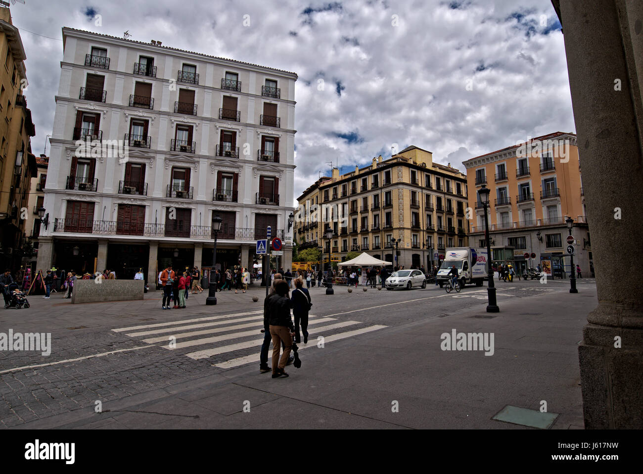 Straßenfotografie in Madrid Stockfoto