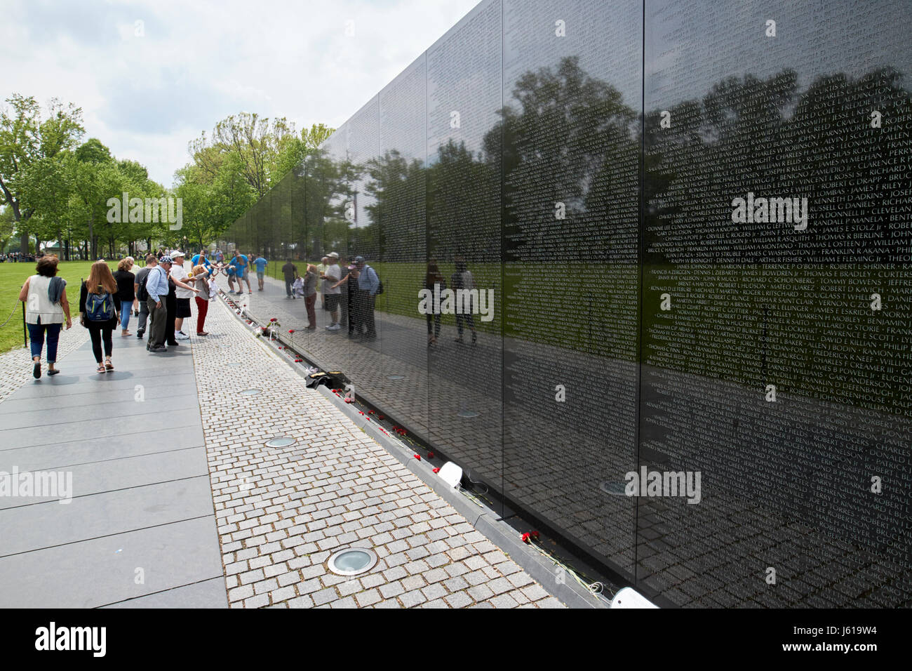 Vietnam Veterans Memorial Washington DC USA Stockfoto