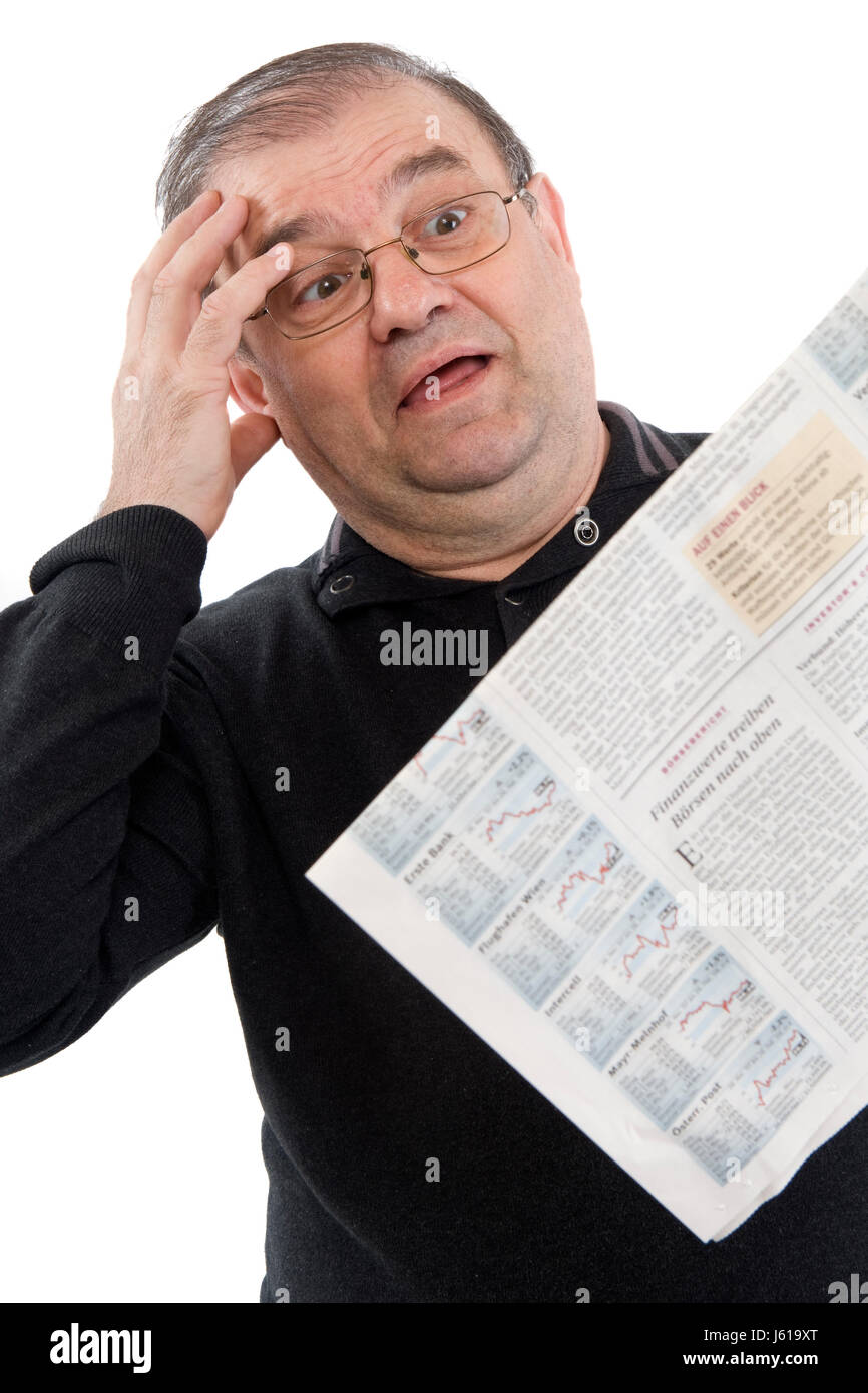 Zeitung Zeitschrift News Rentner Alter Rentner Rentner Ruhestand person Stockfoto Zeitung Zeitschrift News Rentner Alter Rentner Rentner Ruhestand person Stockfoto