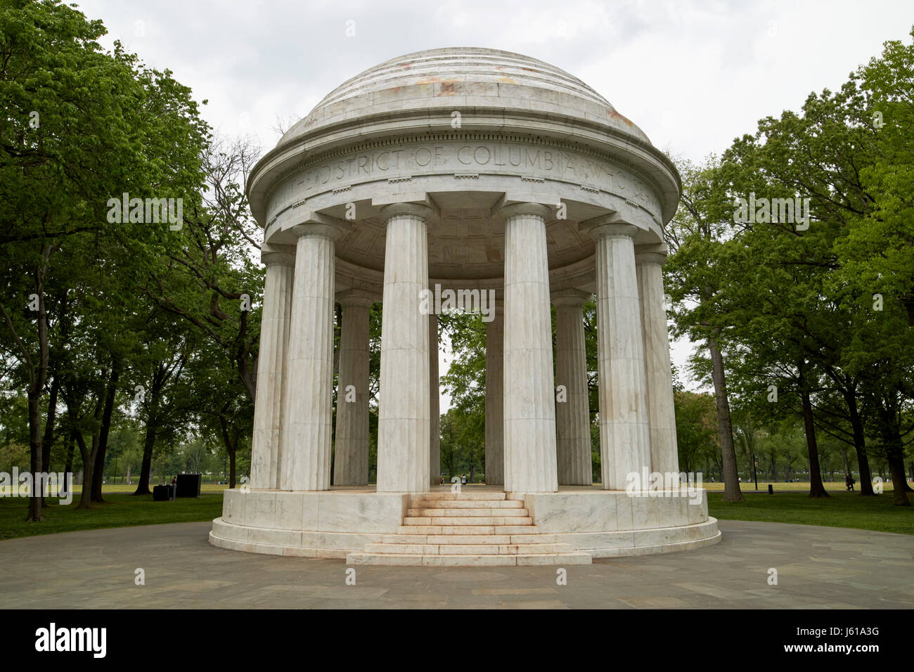 Der District Of Columbia War Memorial Washington DC USA Stockfoto
