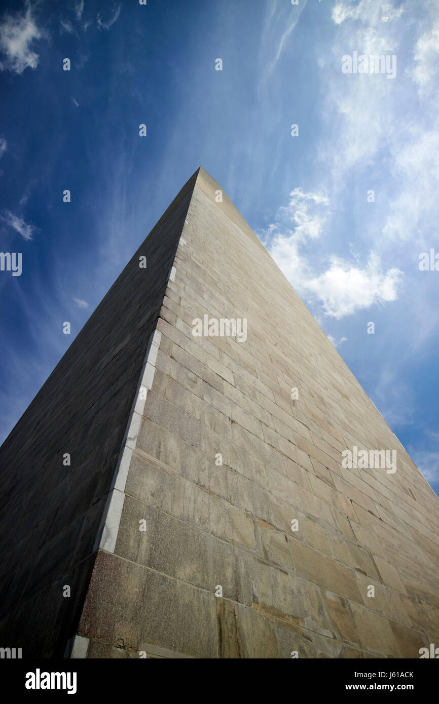Blick auf das Washington Monument in Washington DC USA Stockfoto