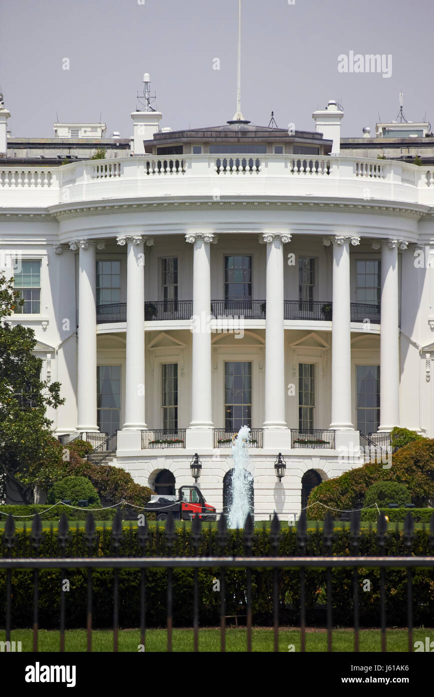 Südfassade des weißen Hauses in Washington DC USA Stockfoto