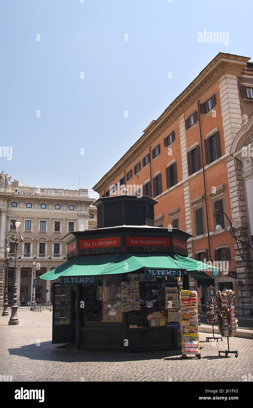 Kiosk in Rom Stockfoto