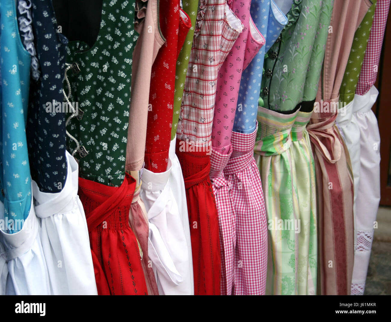 farbige bunte wunderschöne vielfältige farbenprächtige Bayern tradition Stockfoto