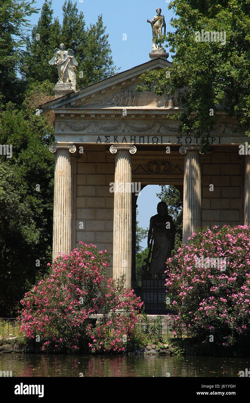 Park Spalten Rom Roma Salzwasser Meer Ozean Wasser Italien Park Pflanze Spalten Stockfoto