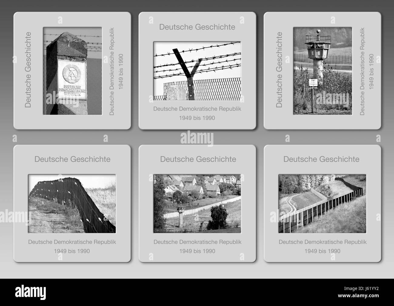 Geschichte Politik Wiedervereinigung zonale Grenze feuern Bundesrepublik Deutschland bestellen Stockfoto