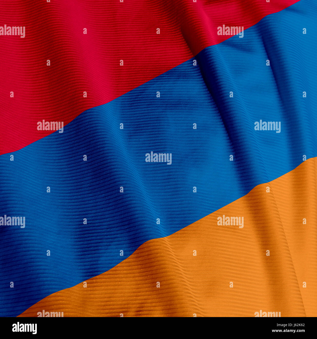 Asien Fahne Armenien asiatischen blau Makro Nahaufnahme Makro Aufnahme Nahaufnahme Stockfoto