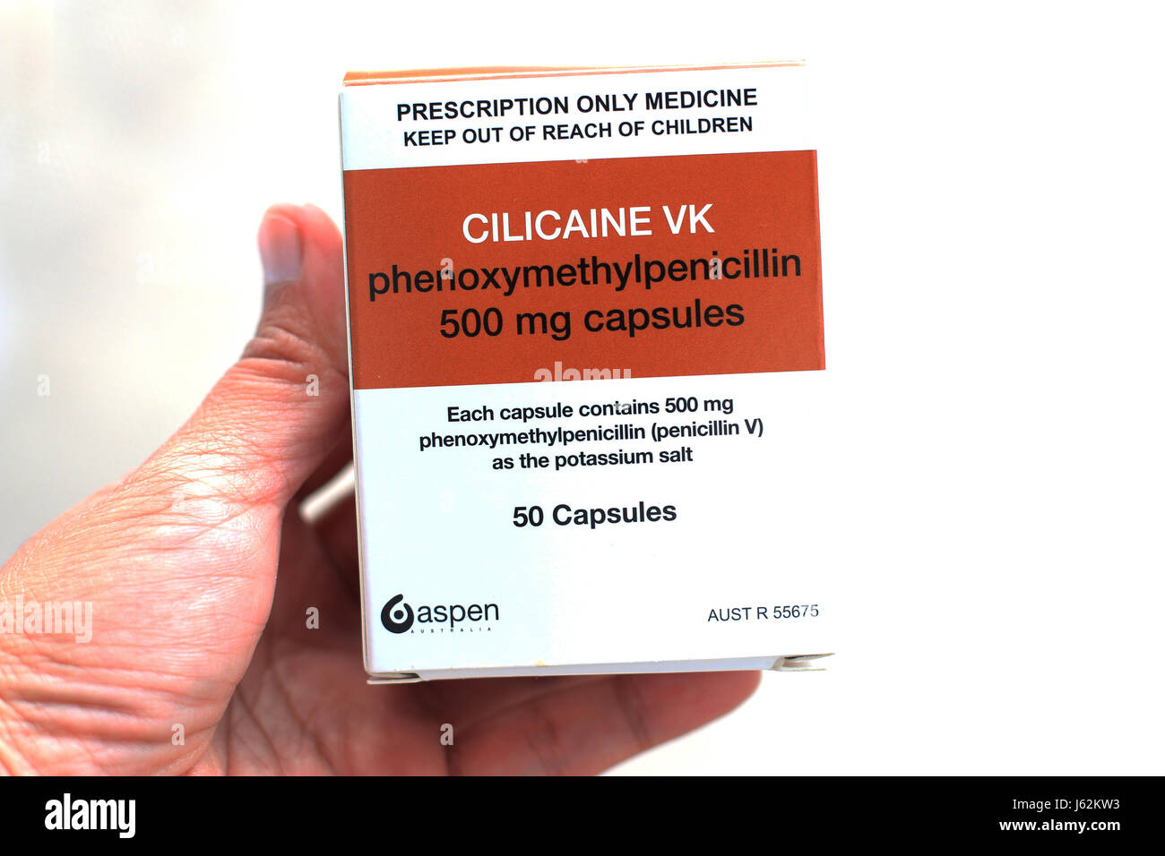 Cilicaine VK Phenoxymethylpenicillin 500 mg Kapseln Stockfotografie Alamy