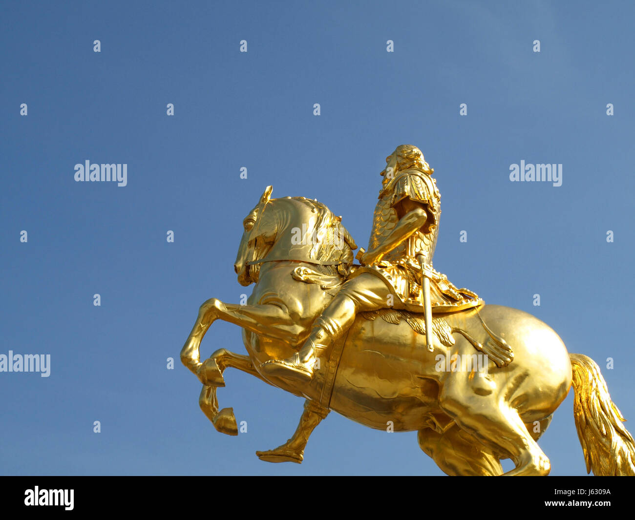 die goldenen Reiter, dresden Stockfoto