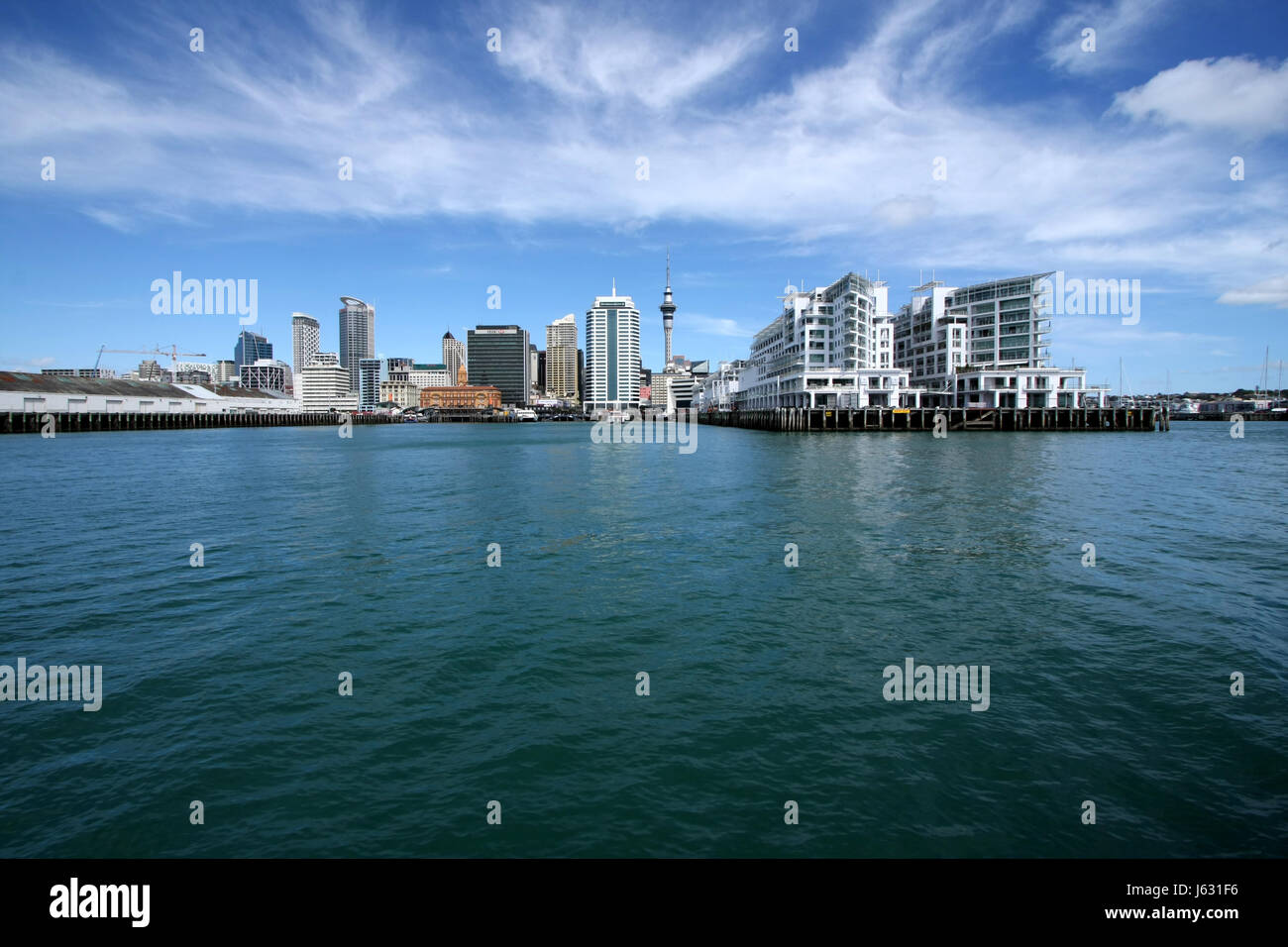 Stadt Stadt New Zealand Anblick Ansicht Outlook Perspektive Vista Panorama Ausblick Stockfoto
