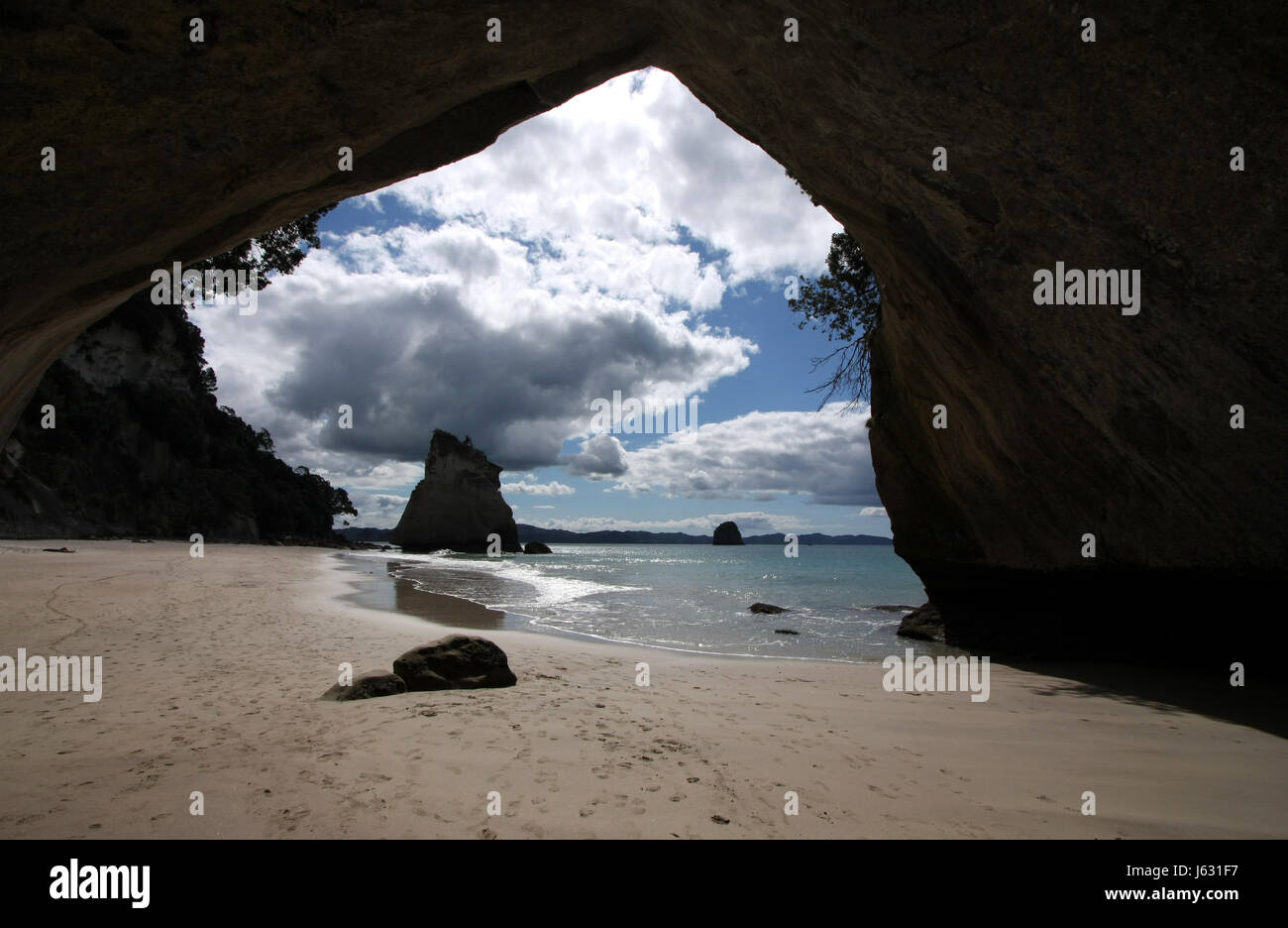 Cathedral cove Stockfoto