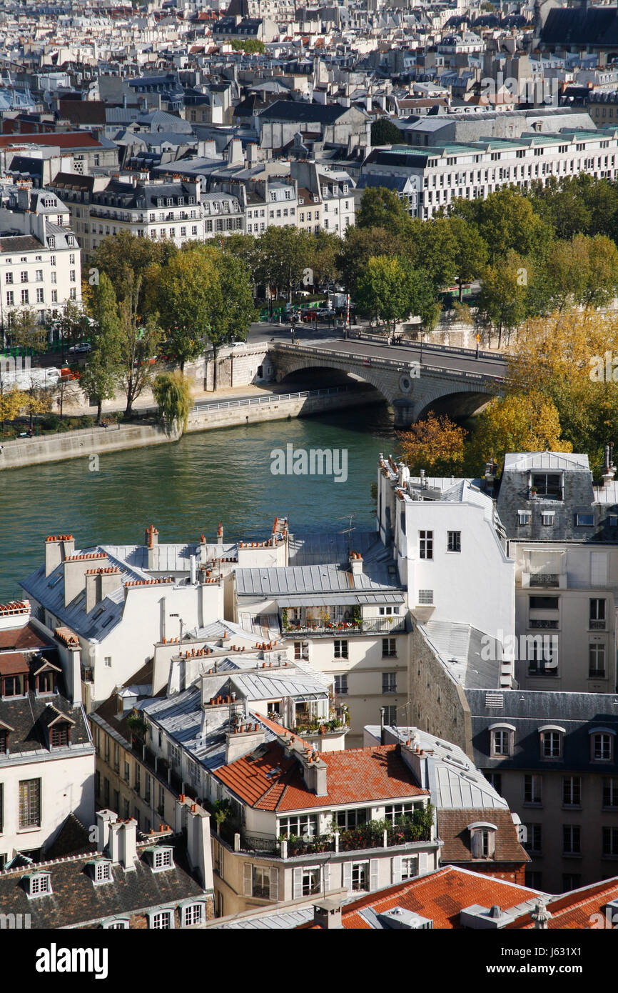Paris-Flusswasser Reisen Stadt Stadt Park Urlaub Urlaub Urlaub Urlaub Stockfoto