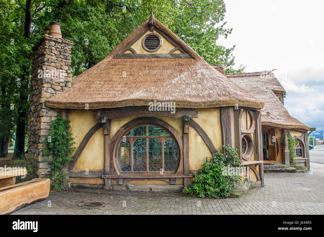 Matamata, New Zealand - März 25,2016: Matamata i-SITE Visitor Information Centre liegt in Matamata, Neuseeland. Stockfoto