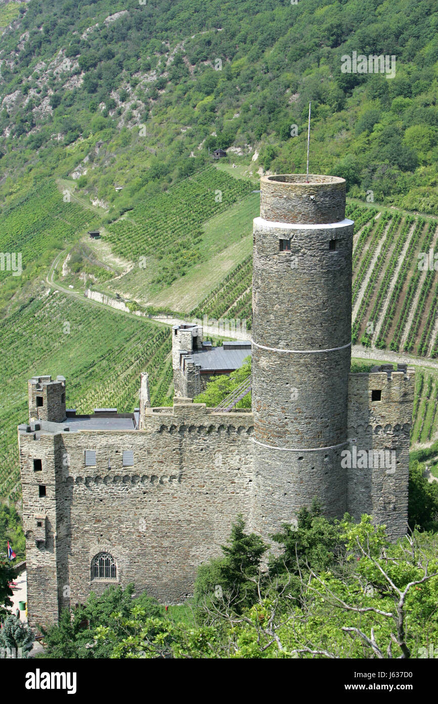 Rhein Tourismus Welt Kulturerbe Schloss Burg Turm Kultur Stein Rhein Stockfoto