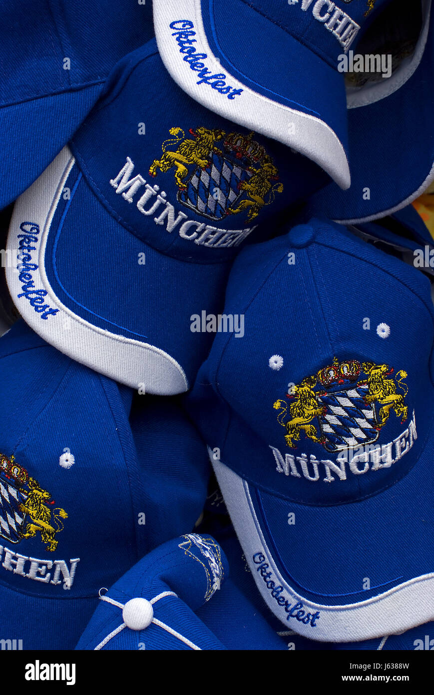 Volksfest Bayern München Oktoberfest stürzen Kappen Volksfest Bayerns Stockfoto
