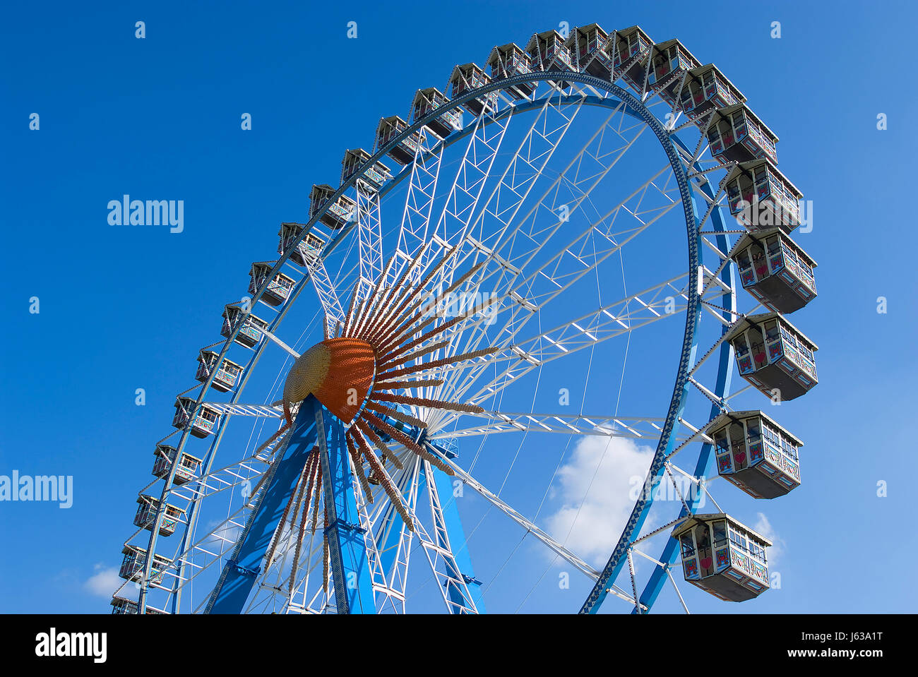 Riesenrad auf dem oktoberfest Stockfoto