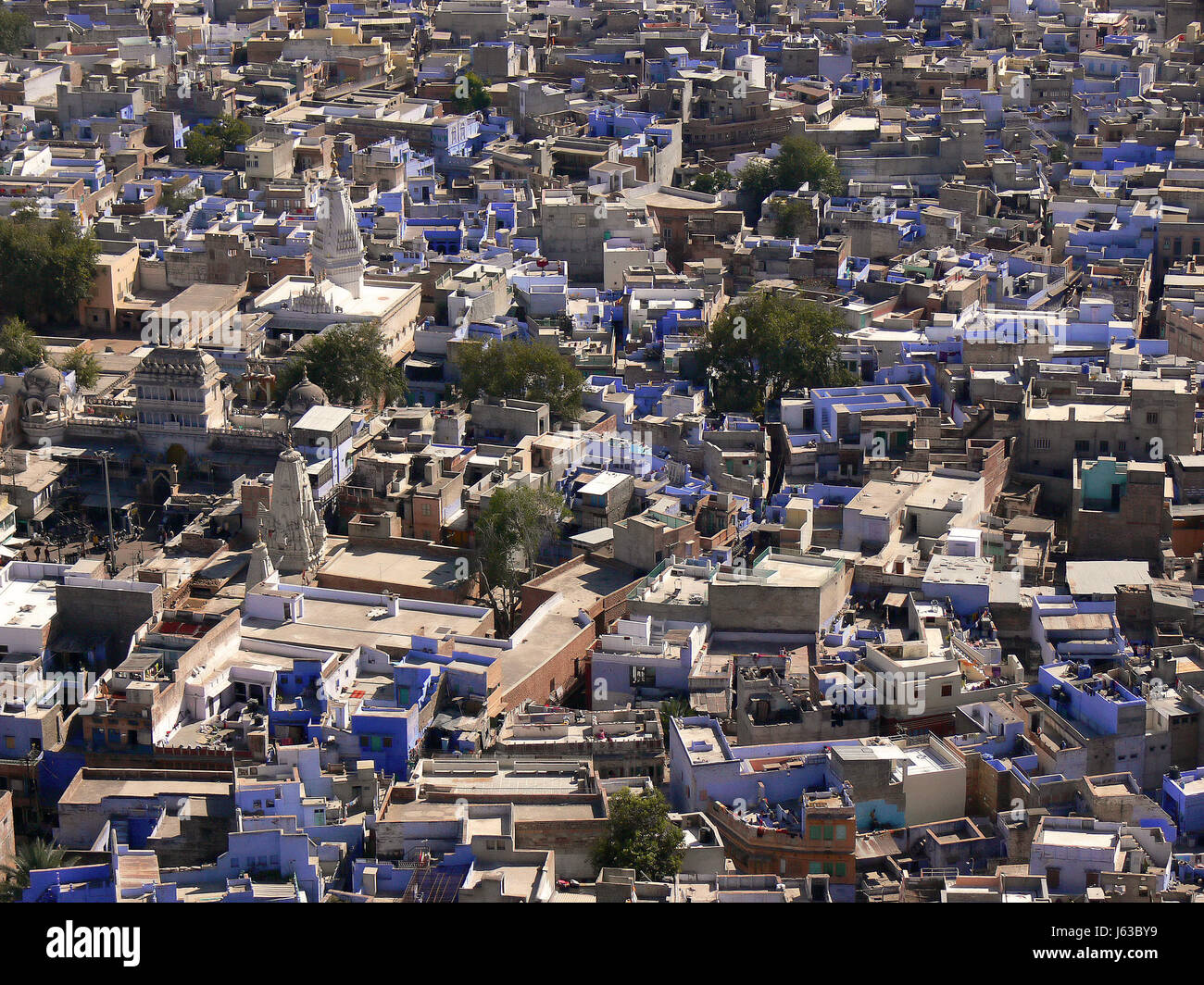 die blaue Stadt Jodhpur, Indien Stockfoto