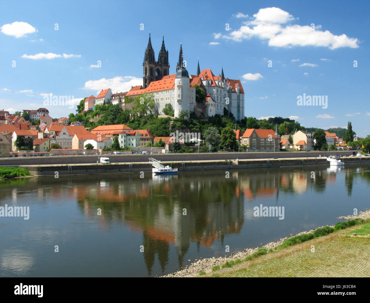 Albrecht-Burg in Meißen Stockfoto