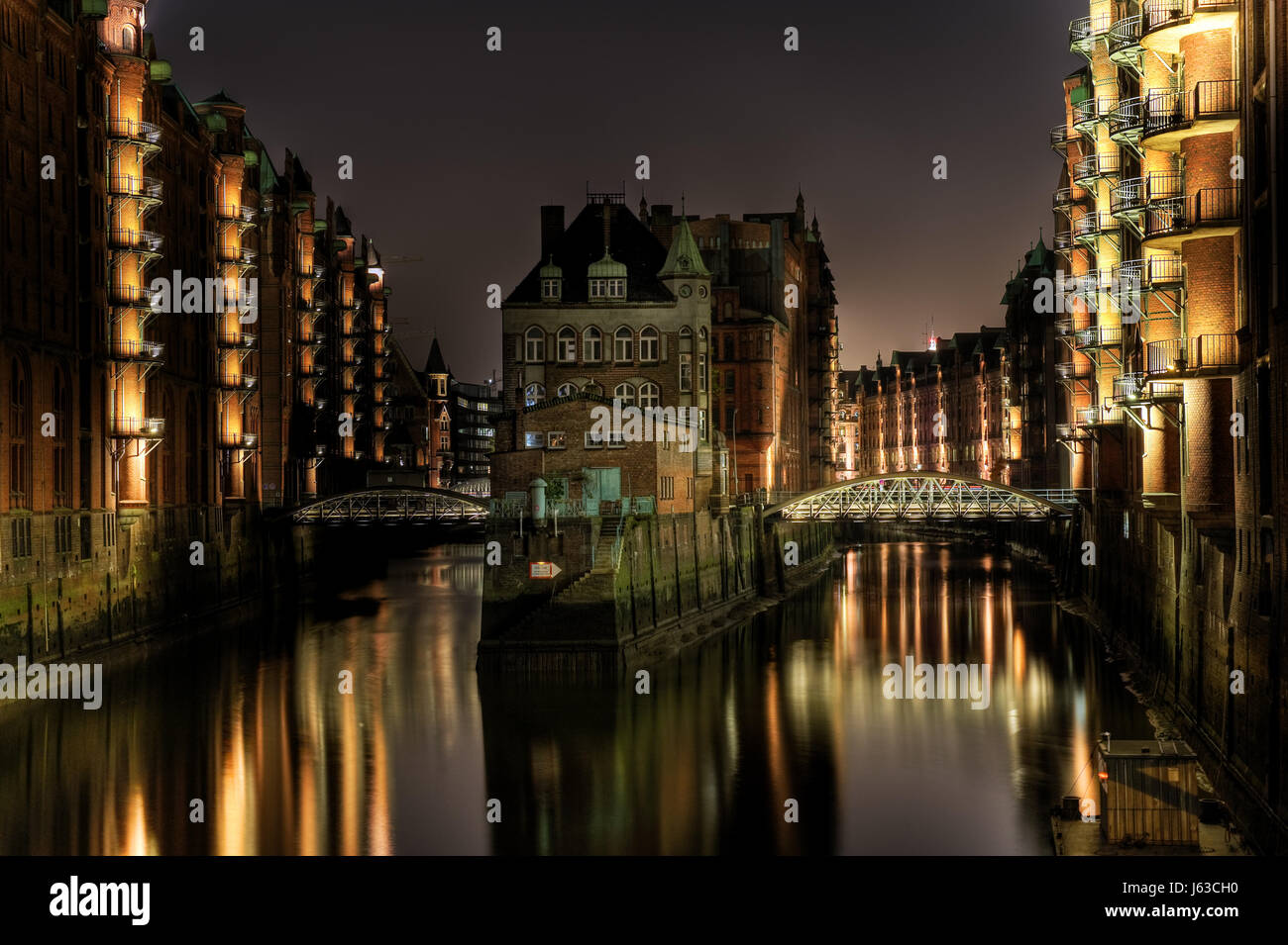 Hamburg, speicherstadt Stockfoto