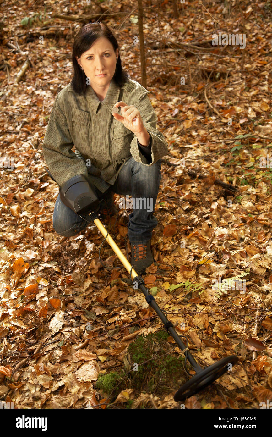 die Hobby-Schatzsuche Stockfoto