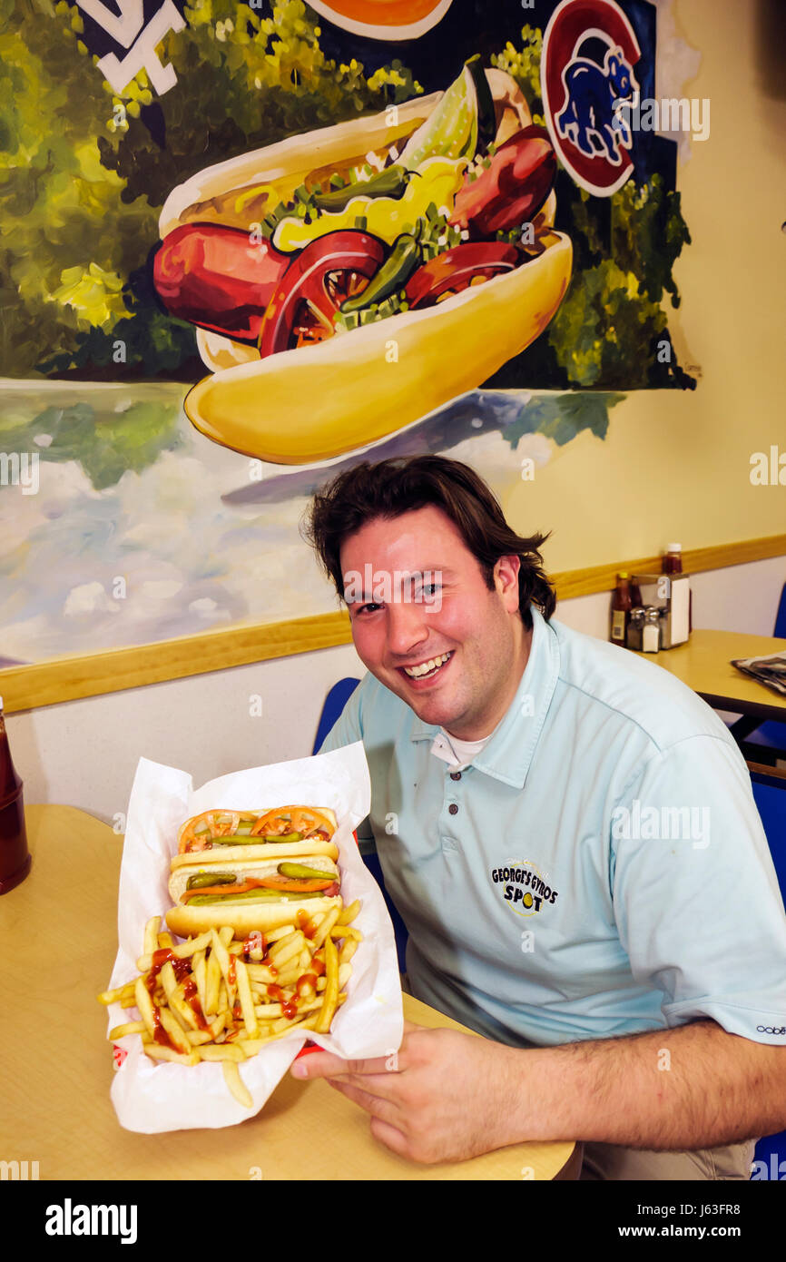 Indiana Chesterton, Original George's Gyros Spot, Restaurant Restaurants Essen Essen Essen Cafe Cafés, Essen, Familie Familien Eltern Eltern Kind Kinder, Busin Stockfoto