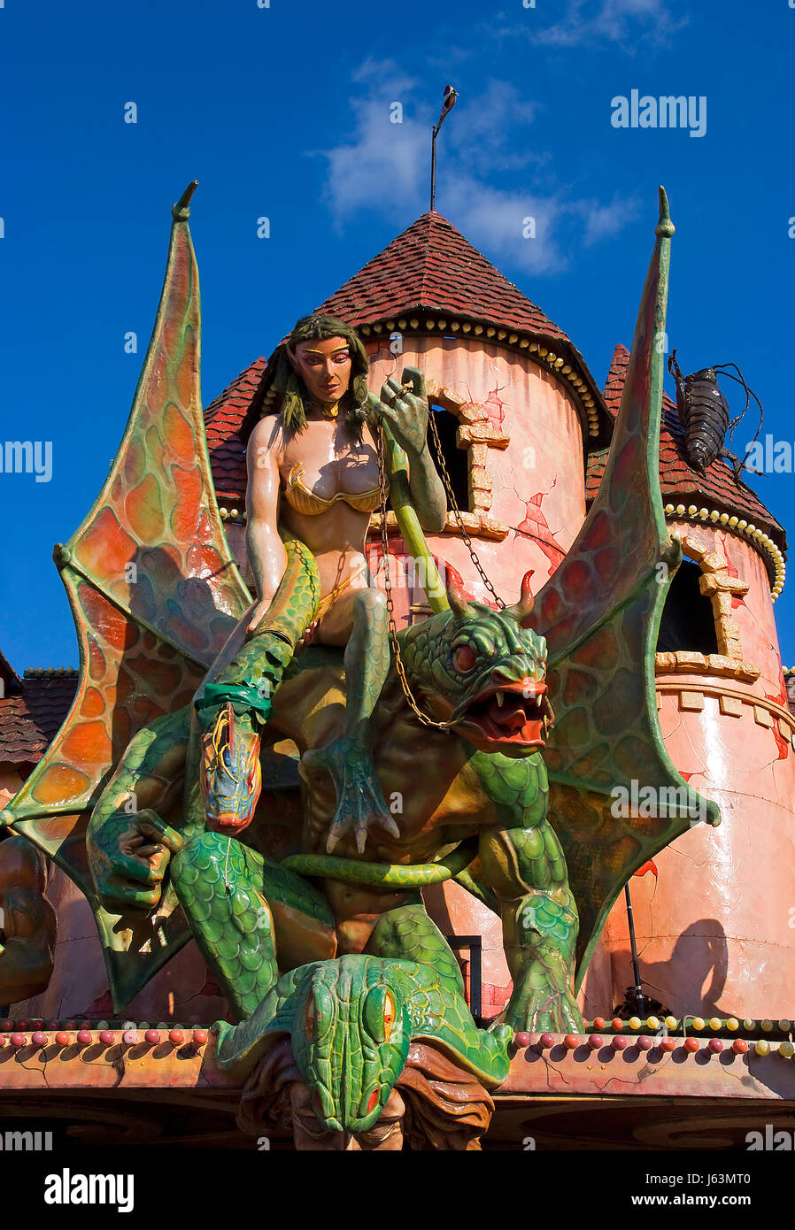 Volksfest Bayern München Oktoberfest Frau Kunst folk Festival Bayern Angst Stockfoto