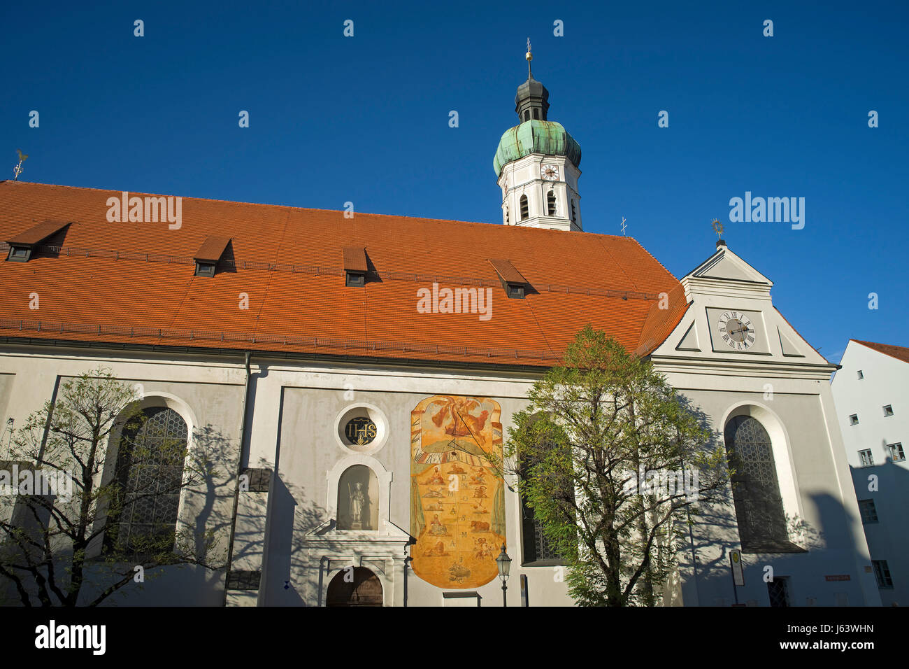historische Kirche Bayern Deutschland Bundesrepublik Deutschland Kirchturm Kirchen Stockfoto